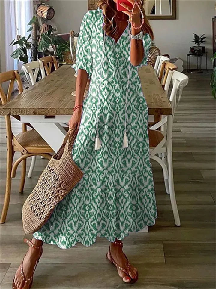 Levoire | Robe florale vintage Vert