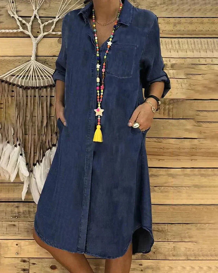 Levoire | Belle Et Féminine Robe Coupée Bleu marine