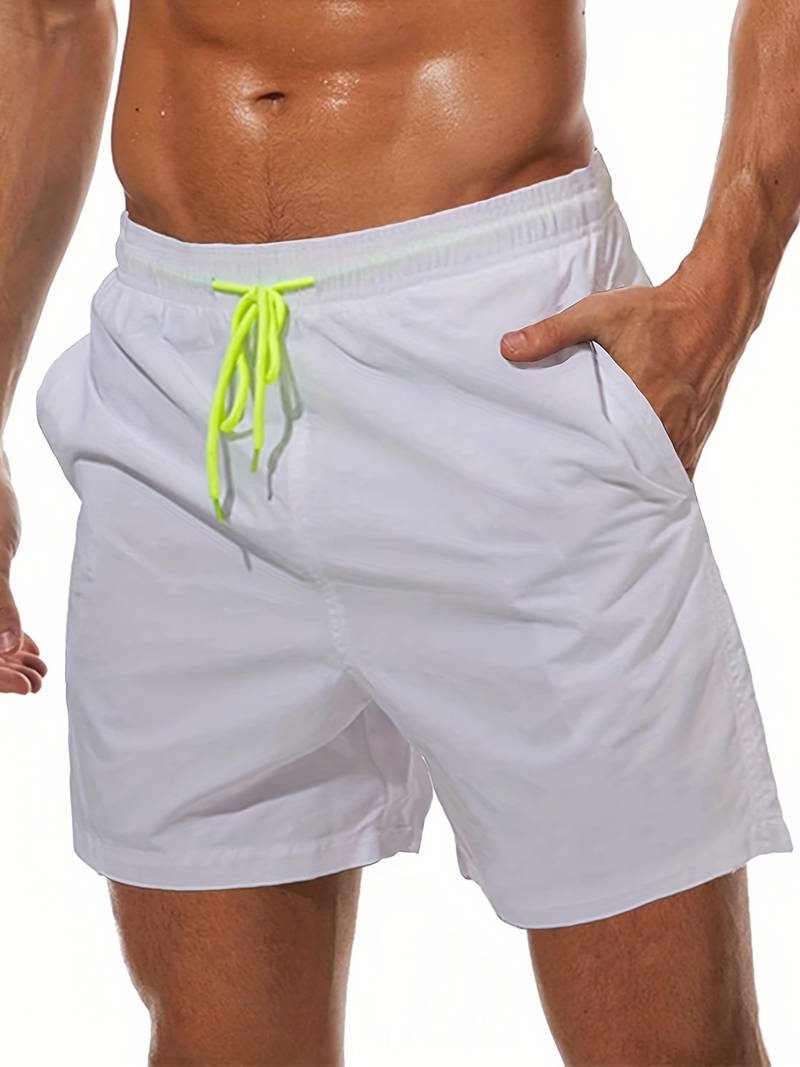 Levoire | Shorts De Bain Décontractés Avec Doublure En Mesh Blanc