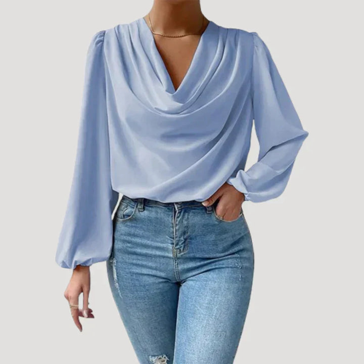 Levoire | Blouse Avec Décolleté En V bleu