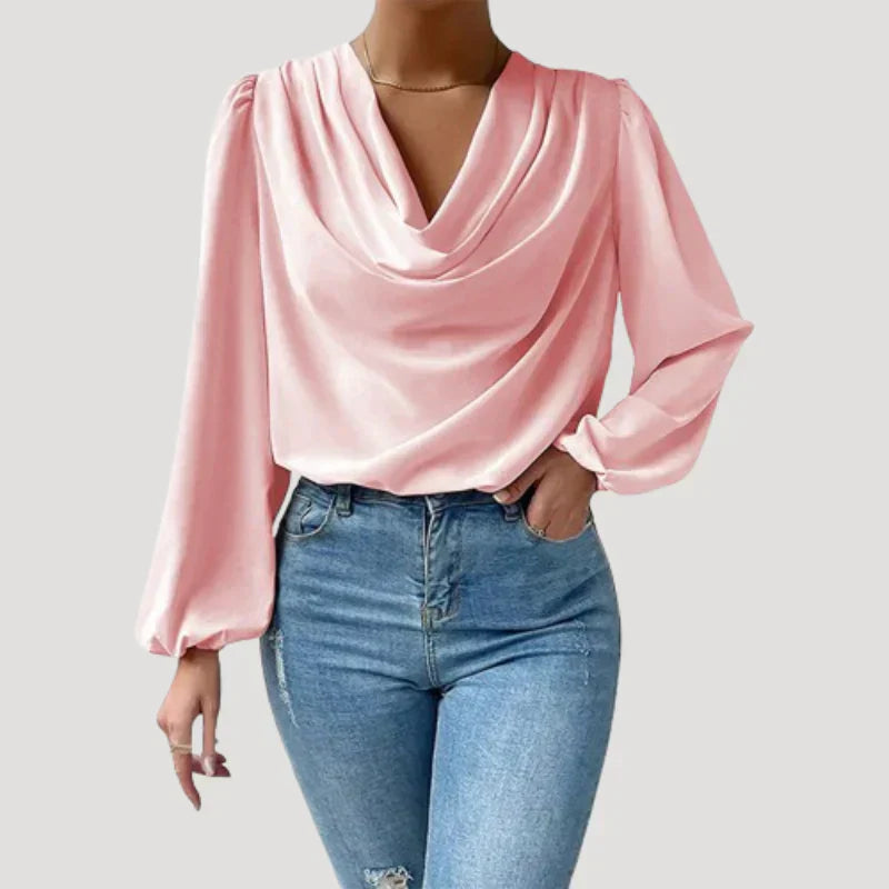 Levoire | Blouse Avec Décolleté En V Rose clair
