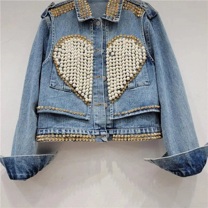 Levoire | Giaccha short en jean à pois