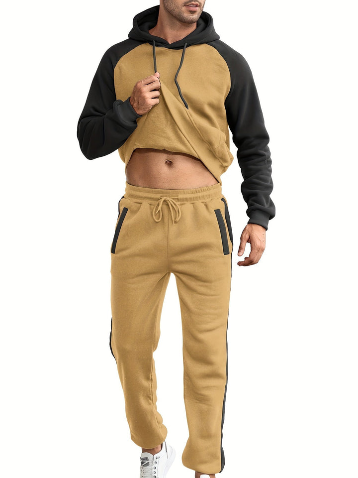 Levoire | Sweat à capuche à manches longues et pantalon long de sport Noir