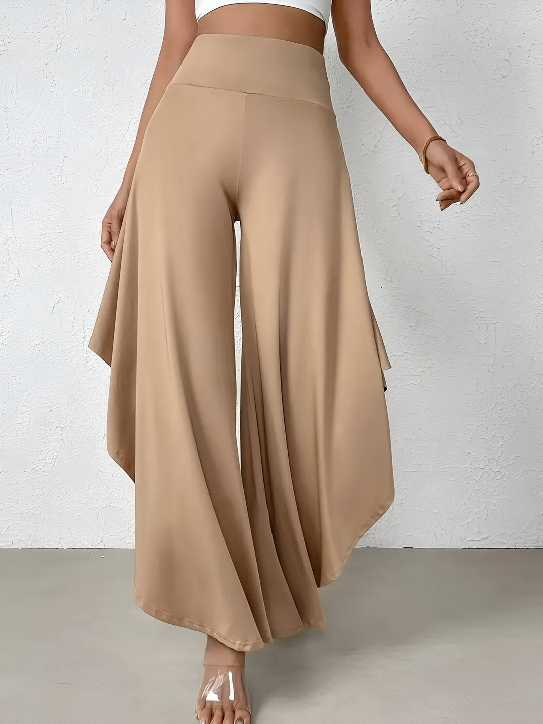 Levoire | Pantalon Asymétrique À Coupe Large Khaki