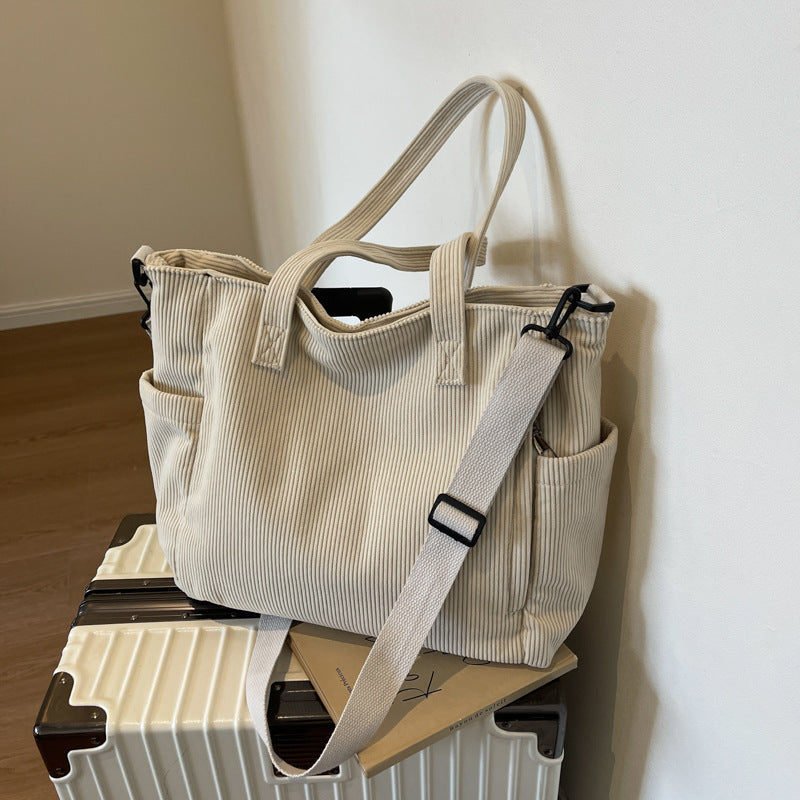 Levoire | Sac Fourre-Tout Étudiant Cordtasche Beige