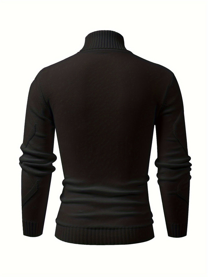 Levoire | Pull À Col Roulé En Tricot Avec Coupe Moderne