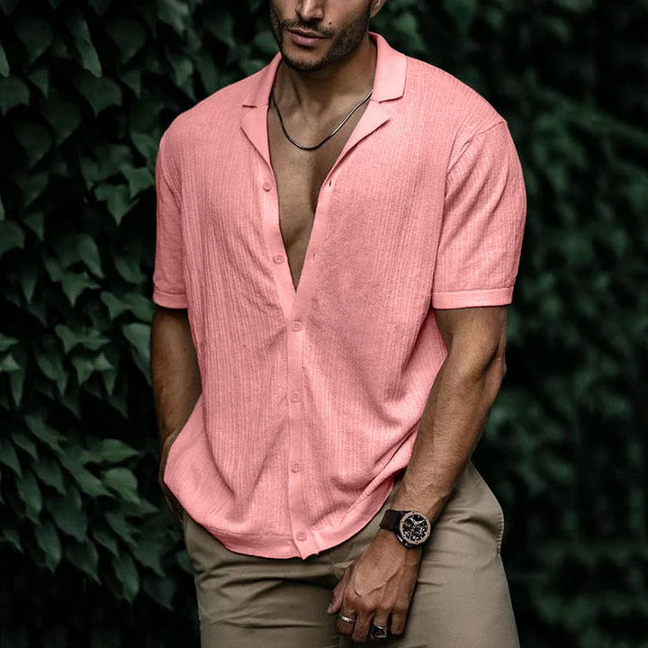Levoire | Chemise Pour Homme Élégante Et Confortable Avec Boutons Rosa