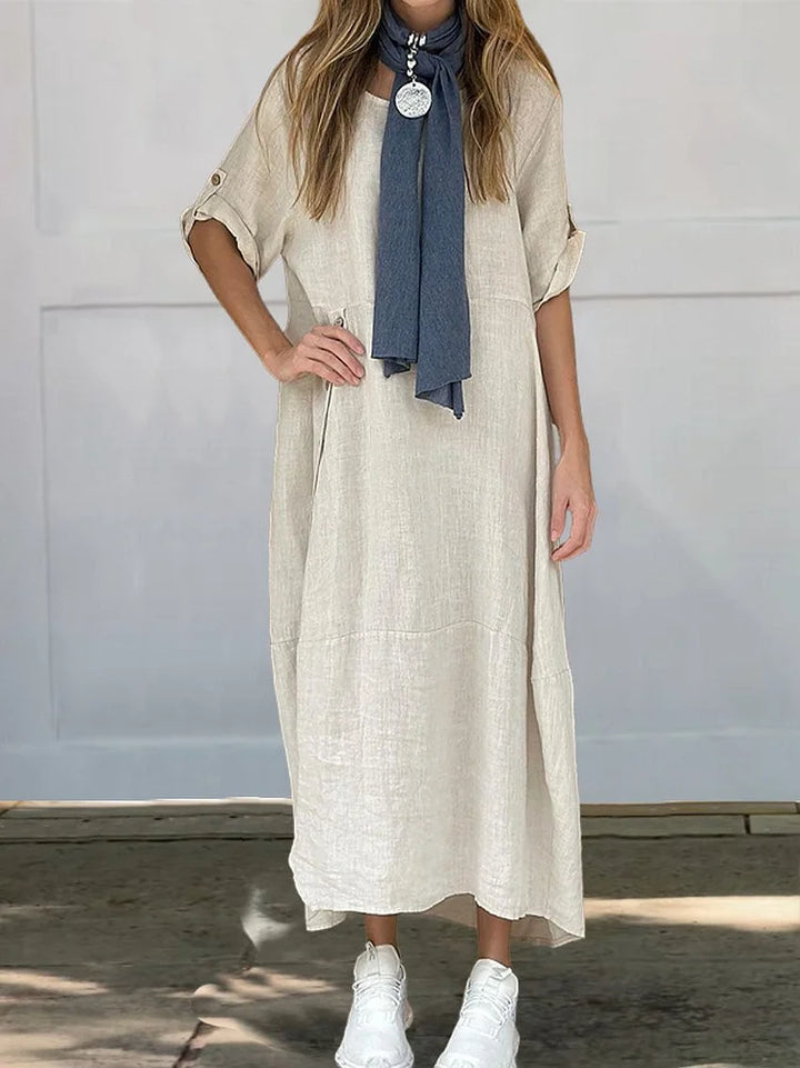 Levoire | Robe Longue Avec Coupe Confortable Blanc