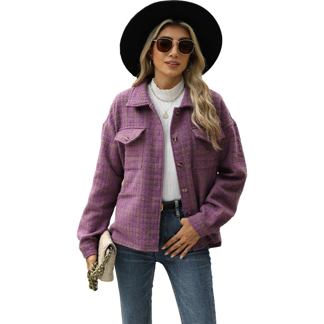 Levoire | Vêtement Femme Ample Carreaux Violet