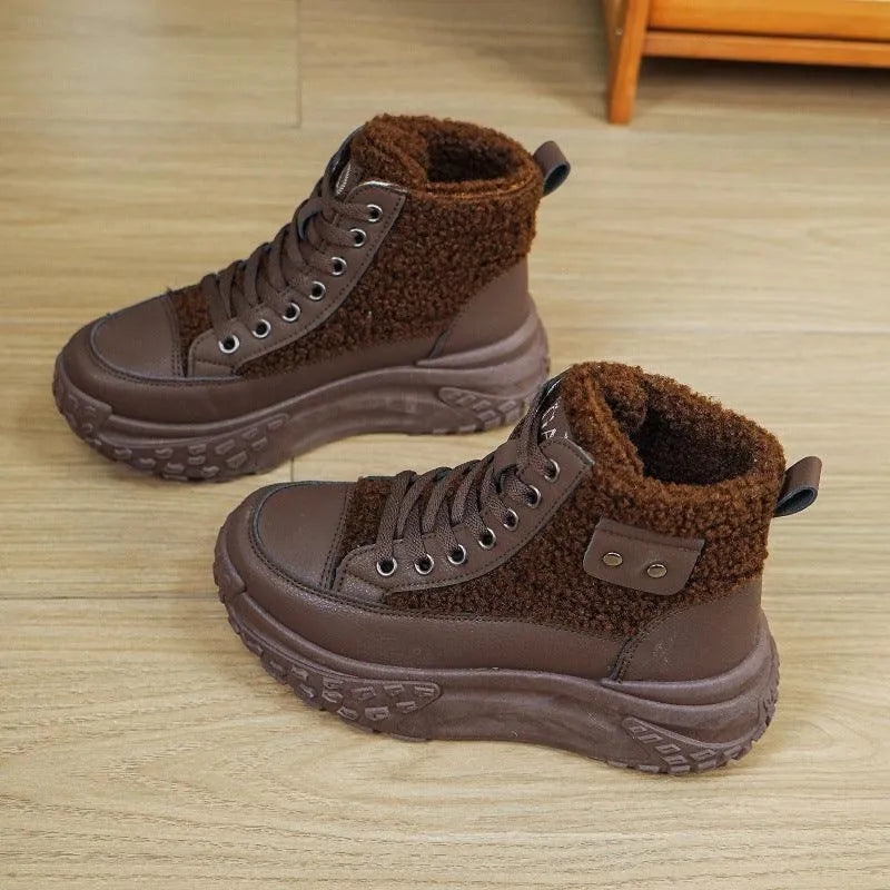 Levoire | Bottes de neige antidérapantes à haute isolation thermique Braun