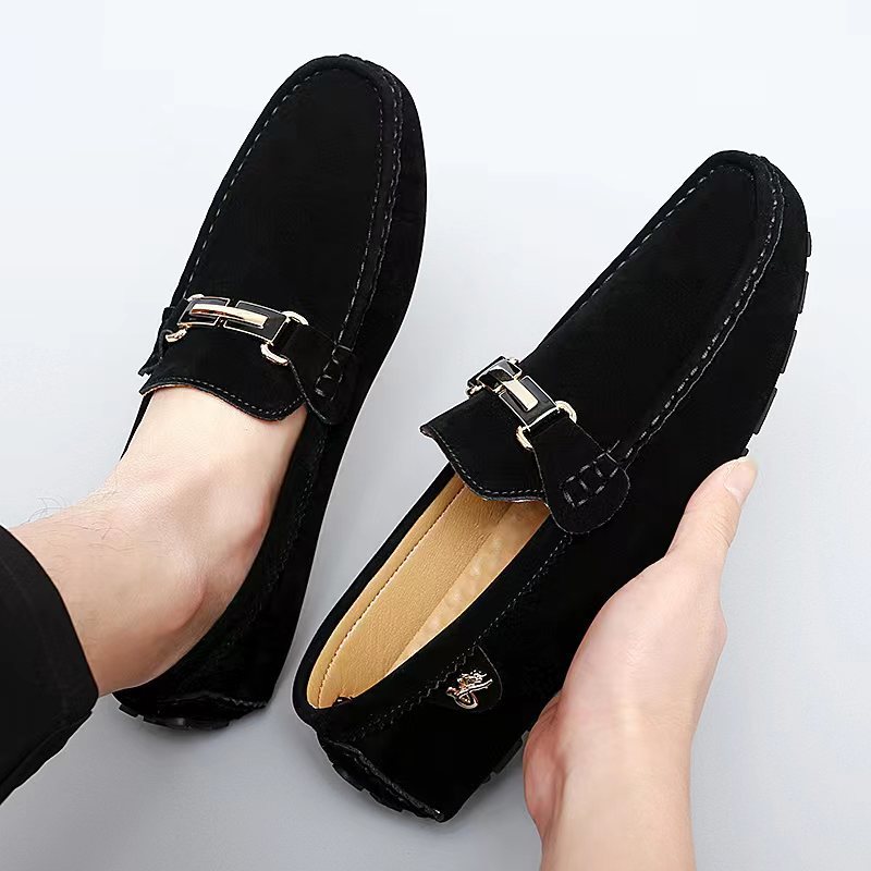 Levoire | Mocassins Métalliques Confortables Noir EU46.5