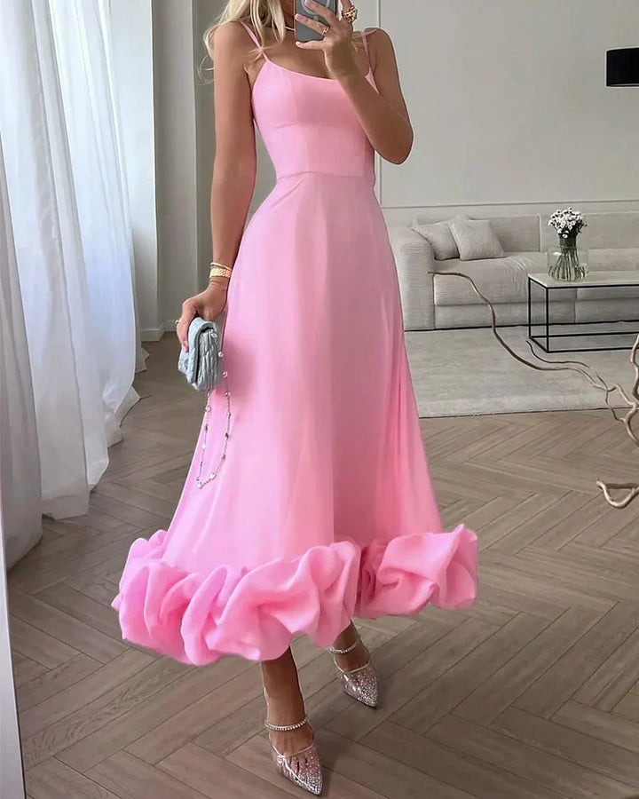 Levoire | Robe Unie Confortable Rosa
