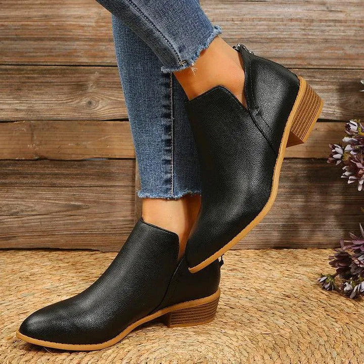 Levoire | Bottines à talon épais et fermeture éclair