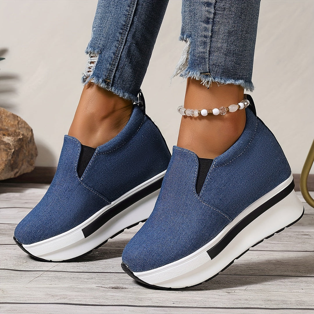Levoire | Chaussures de cheville en denim léger antidérapantes