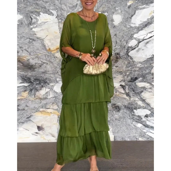 Levoire | Robe ample de style artistique Vert