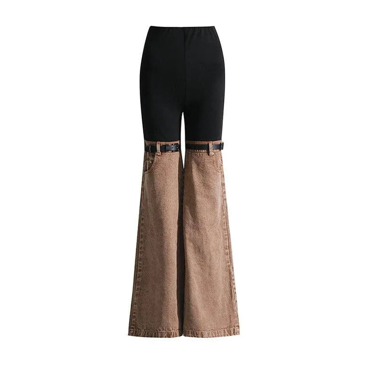 Levoire | Pantalons droits mi-longs pour femmes Khaki