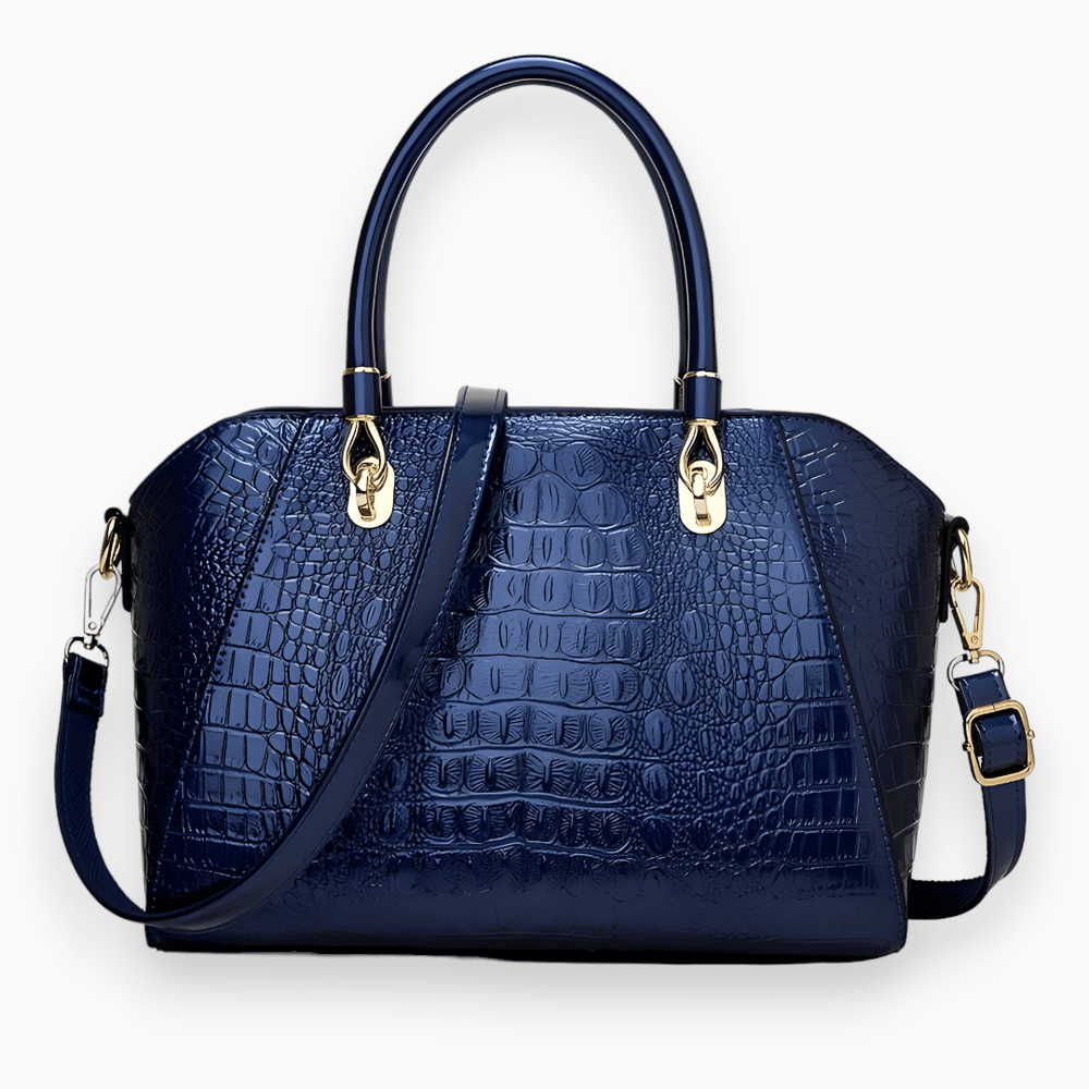 Levoire | Sac Porté Épaule En Cuir Laqué De Luxe