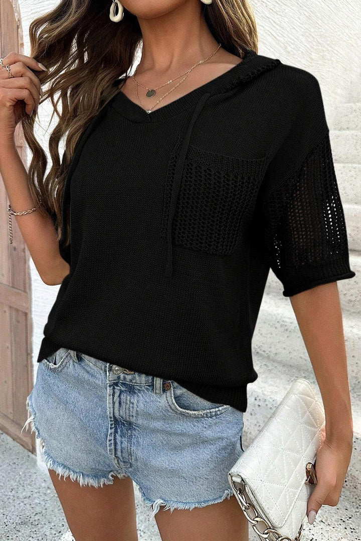 Levoire | Pull Col Cheminée Maille Duveteuse Noir