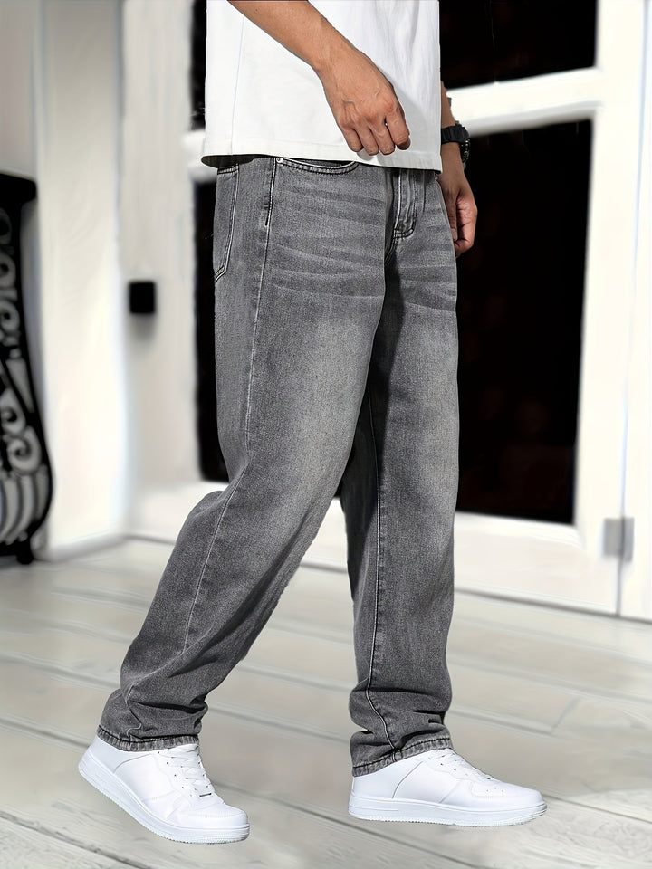 Levoire | Jeans En Denim Classiques À Coupe Droite gris