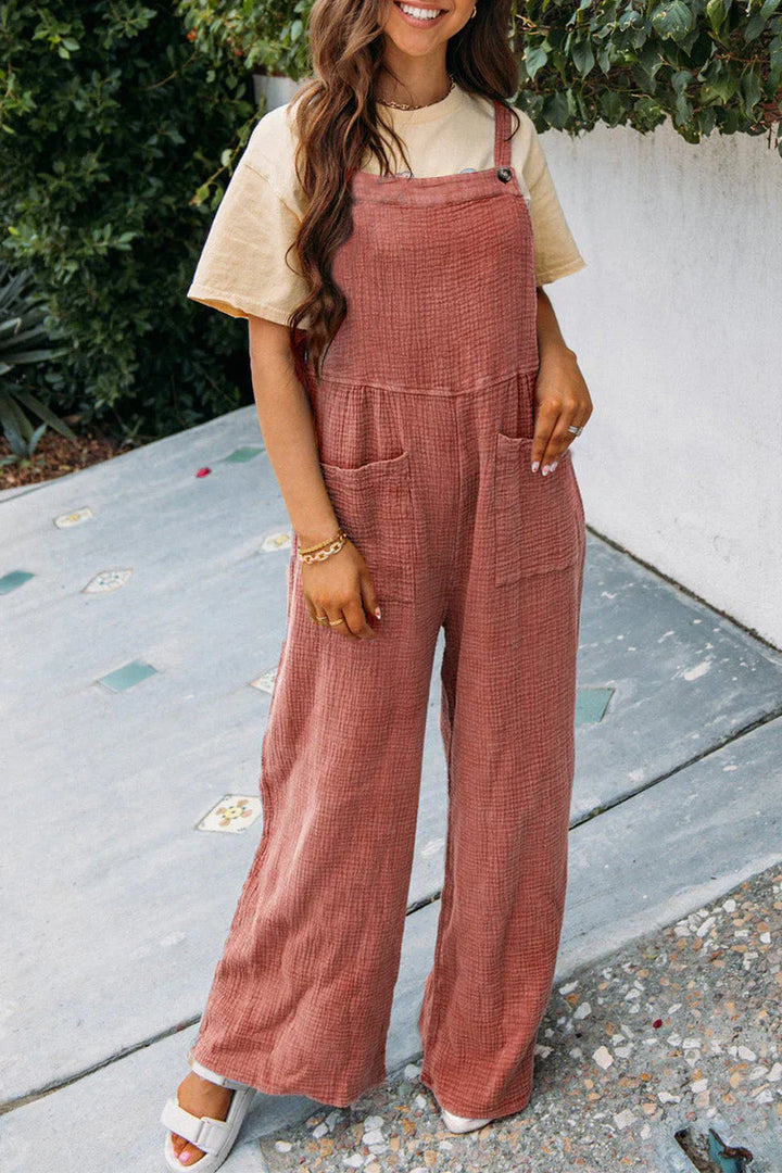Levoire | Combinaison à encolure carrée Pastèque