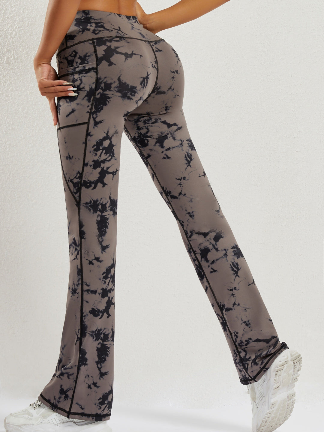 Levoire | Pantalon De Yoga Évasé À Taille Haute Tie-Dye Pour Femmes