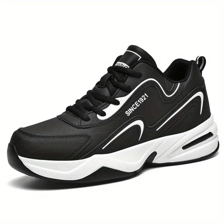 Levoire | Tennis Tendance À Semelle Plate Pour Hommes Noir blanc