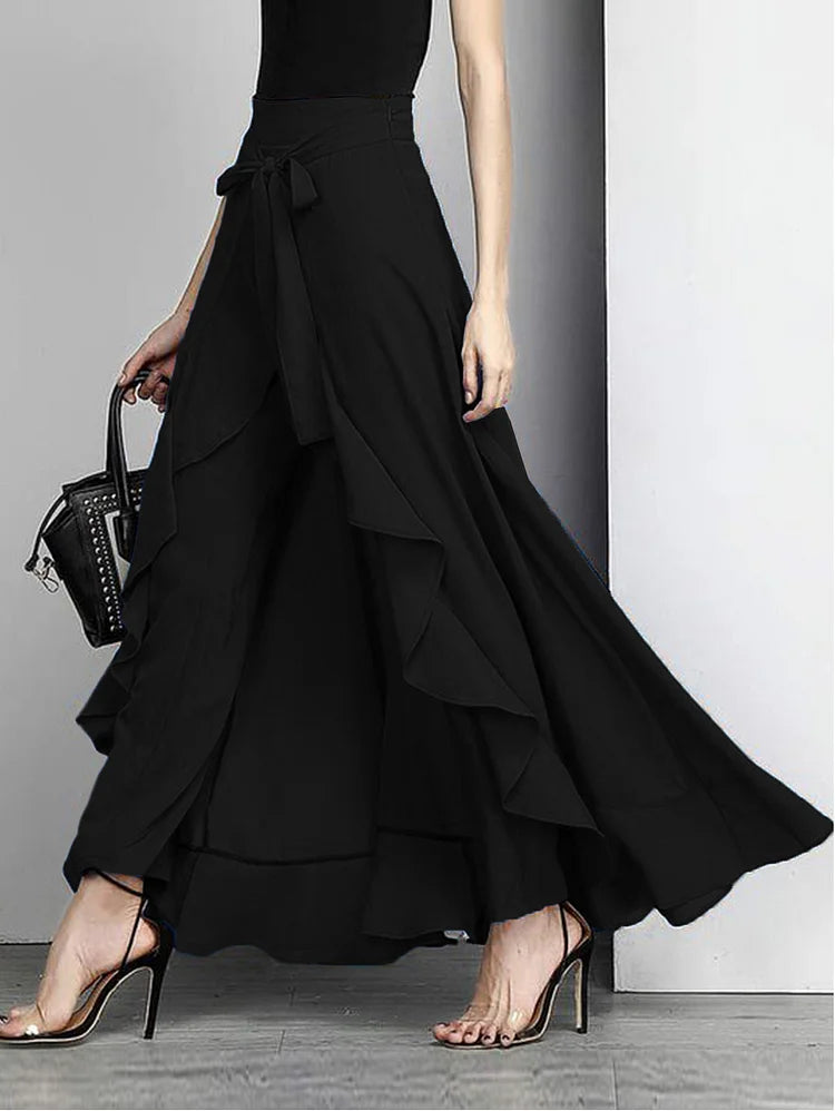 Levoire | Pantalons Palazzo Détente Pour Femmes Noir