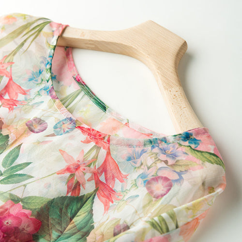Levoire | Blouse bébé à col rond et coupe ample