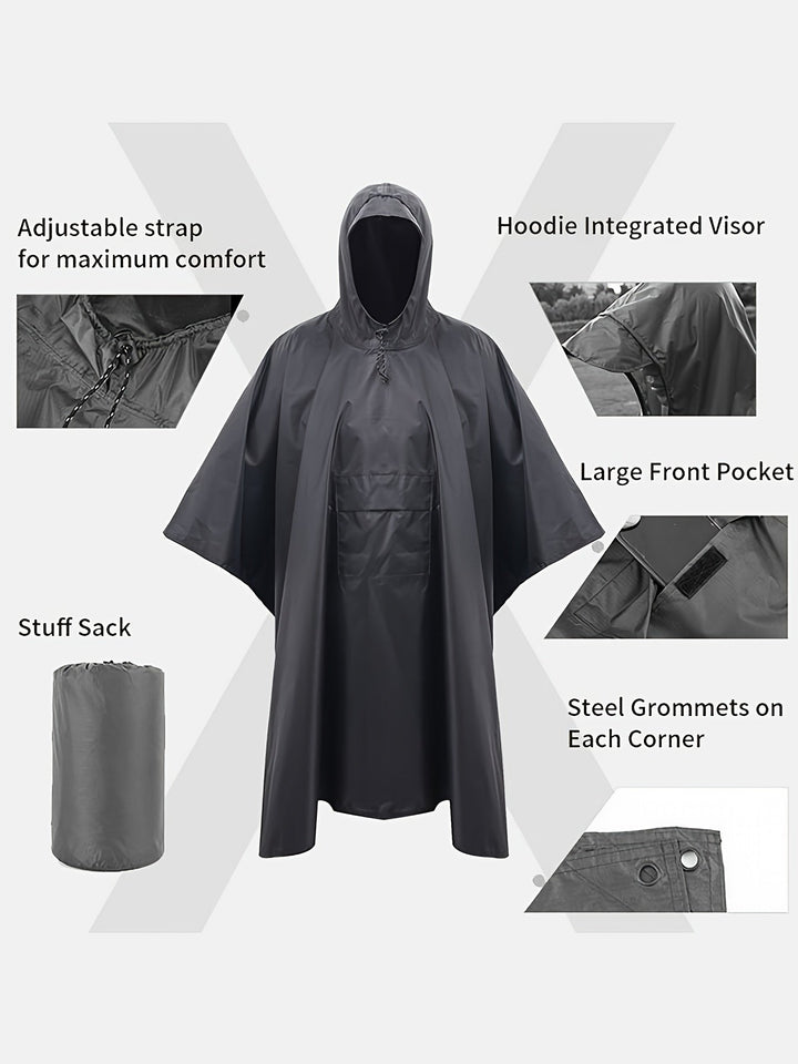 Levoire | Veste De Pluie Légère Imperméable Avec Capuche Et Poche