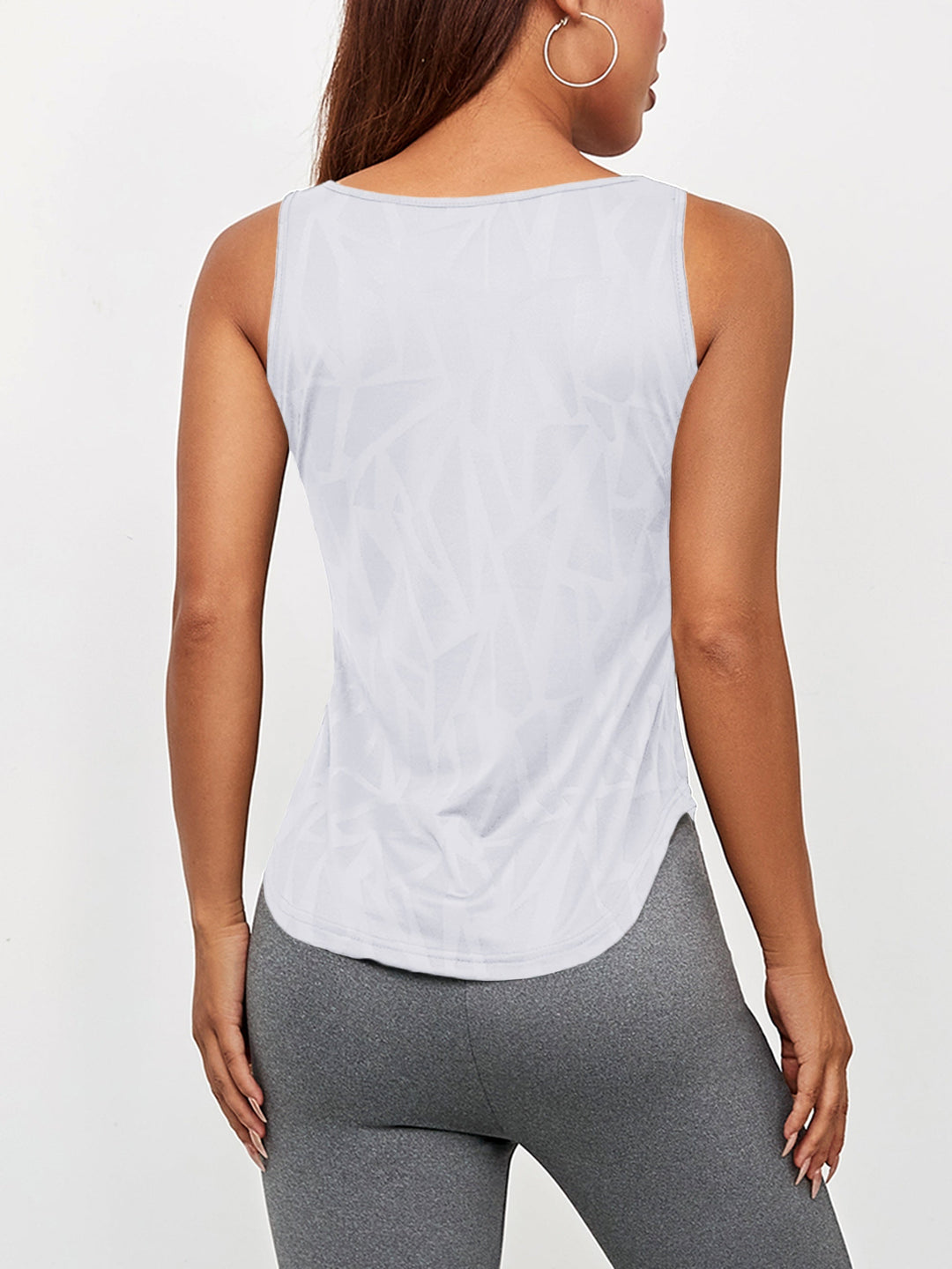 Levoire | Top De Yoga Avec Encolure Géométrique Et Coupe Slim