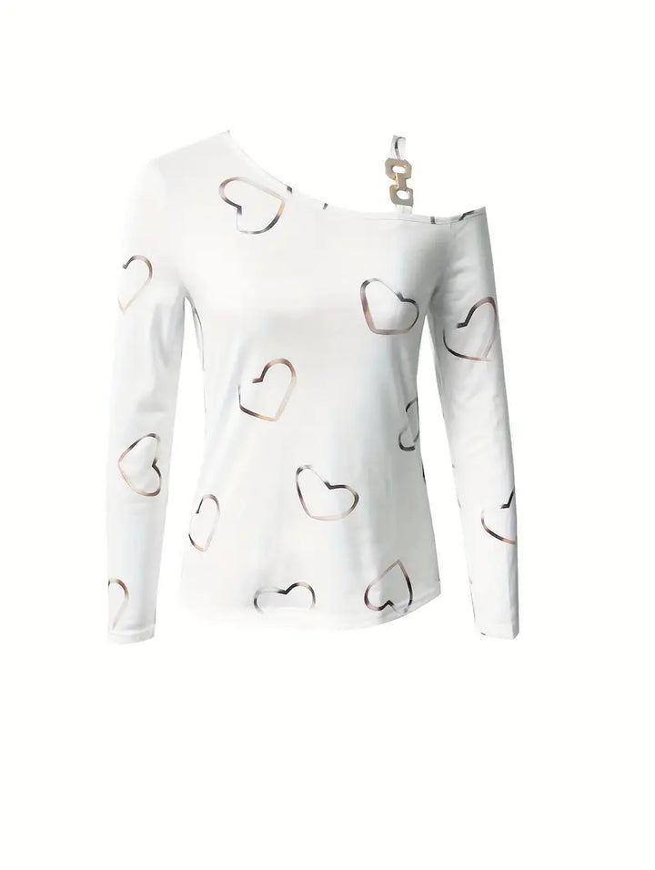 Levoire | T-Shirt Décalé Avec Impression Cœur