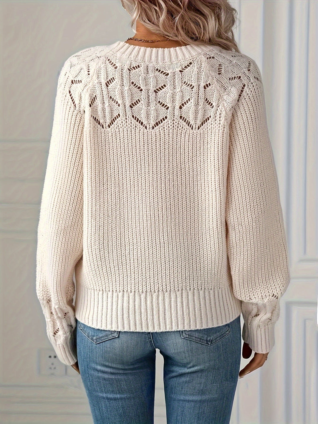 Levoire | Pull En Maille Élégant Avec Motif Géométrique