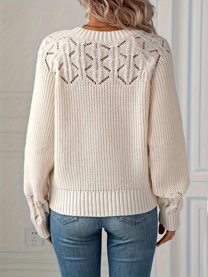 Levoire | Pull En Maille Élégant Avec Motif Géométrique