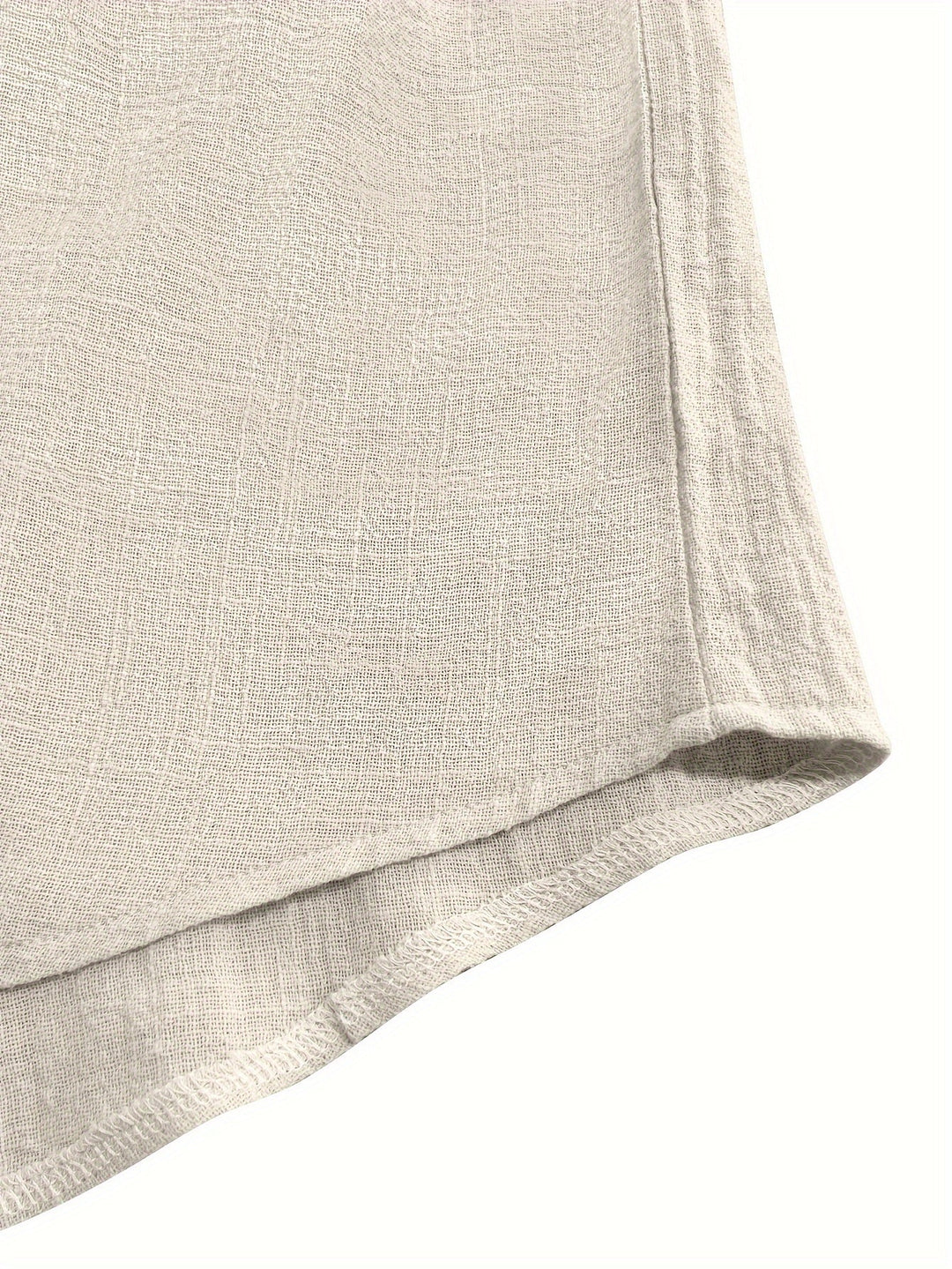 Levoire | T-Shirt Uni Hommes Col Henley Profond