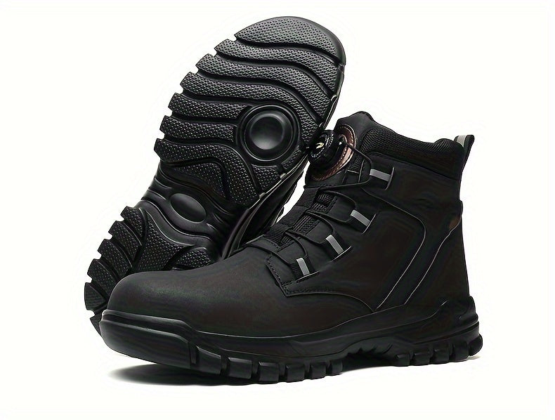 Levoire | Bottes De Sécurité Mi-Haute Durables Avec Fermeture Magnétique Tournante Pour Hommes