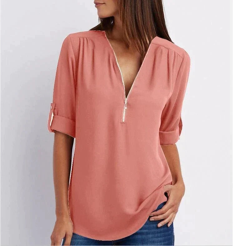 Levoire | Huppupaita avec zipper rouge tuile