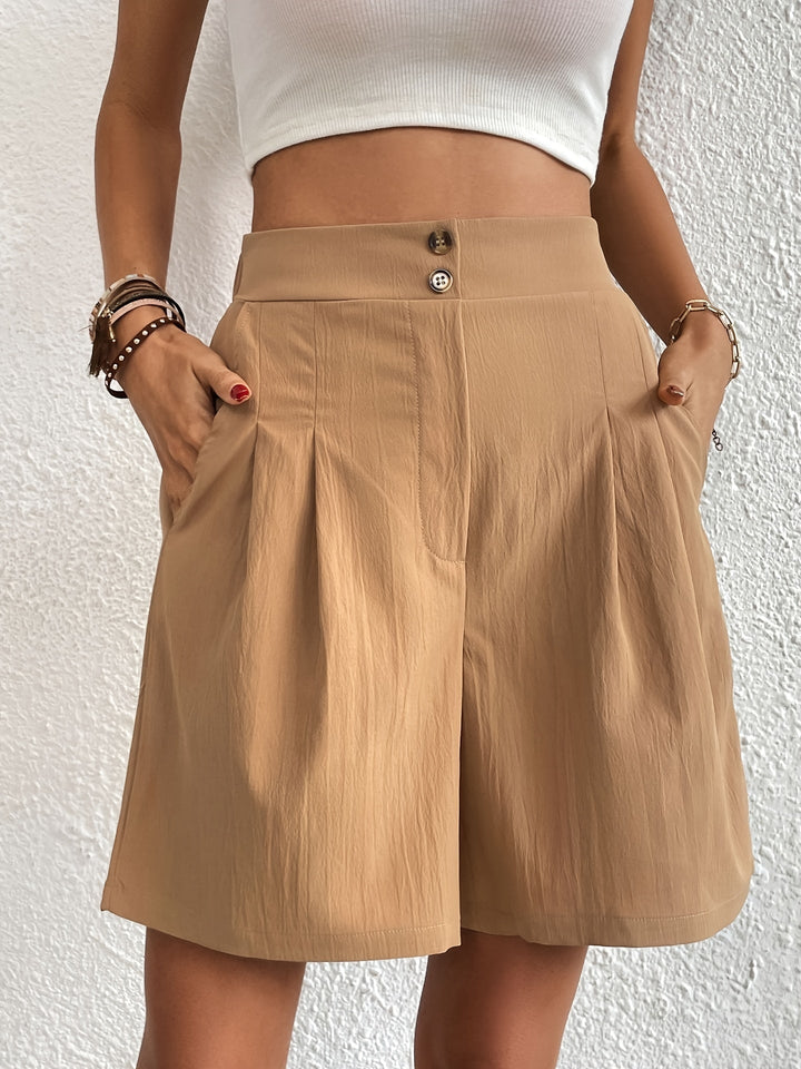 Levoire | Pantalon Court En Coton Khaki