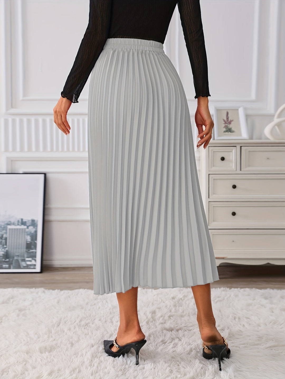 Levoire | Jupe Haute Taille Durable Avec Détails En Chaîne