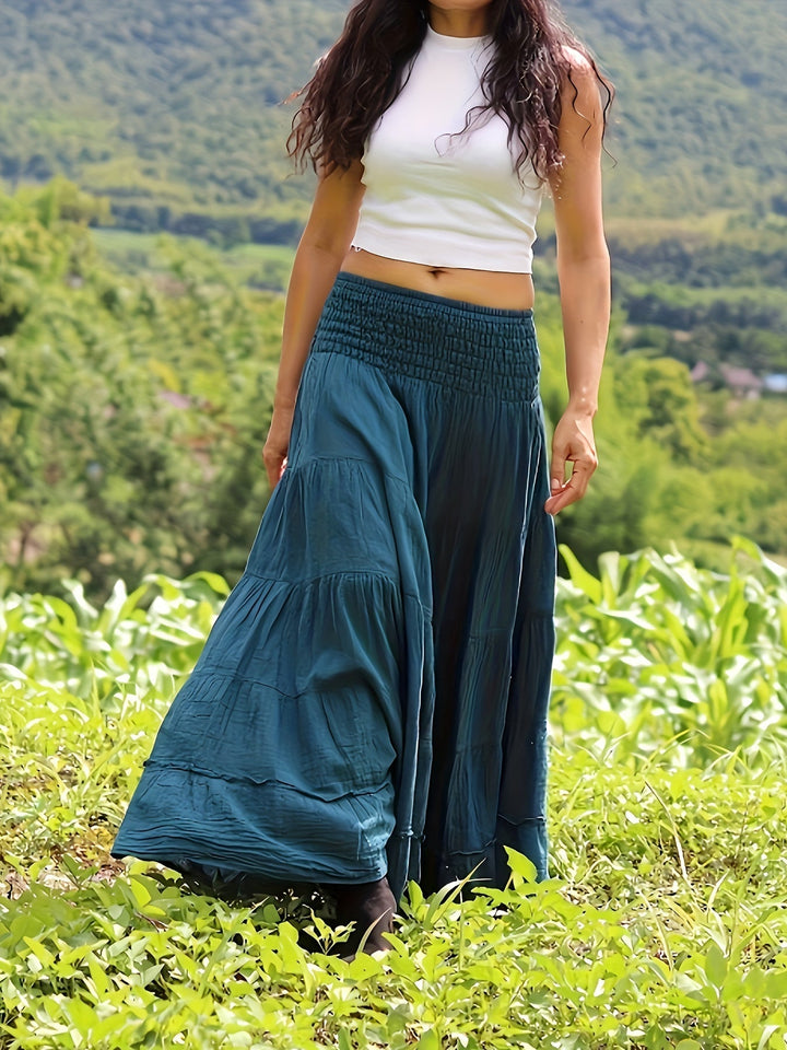 Levoire | Jupe Maxi Varokaa À La Taille Pauw Bleu