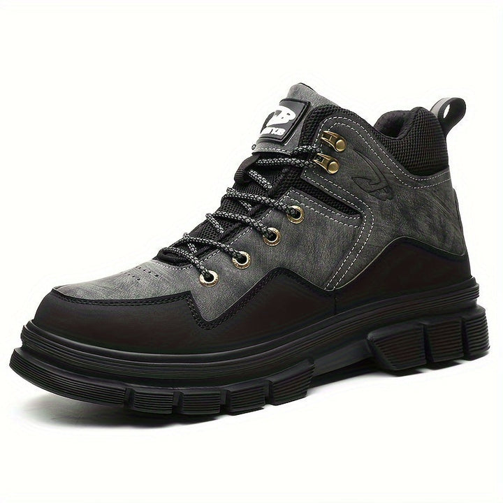 Levoire | Bottes De Sécurité Mi-Hautes Robustes Pour Hommes Avec Embout Et Semelle Renforcés Noir