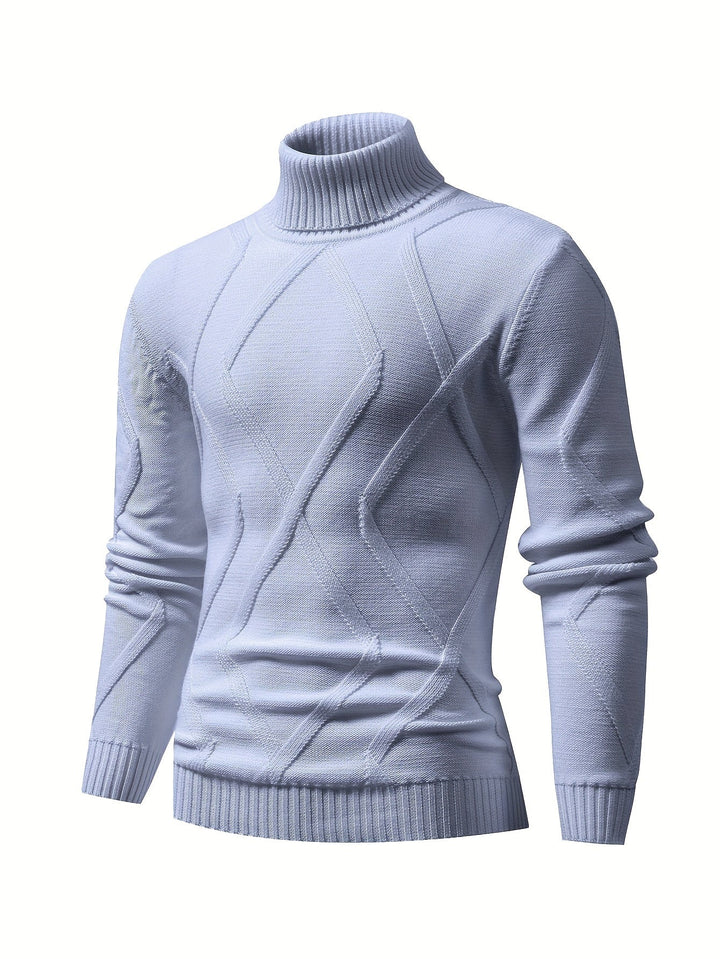 Levoire | Pull À Col Roulé En Tricot Avec Coupe Moderne