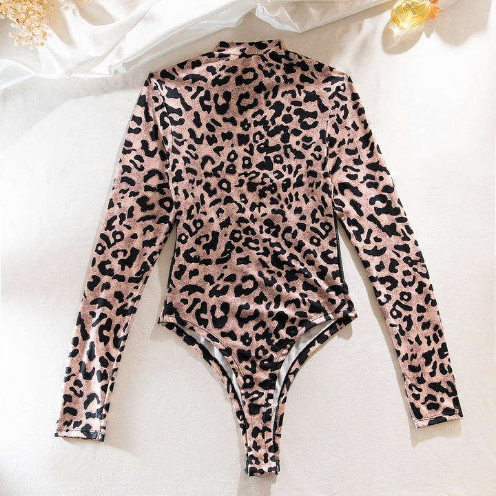 Levoire | Imprimé léopard tissu en filet combinaison sexy