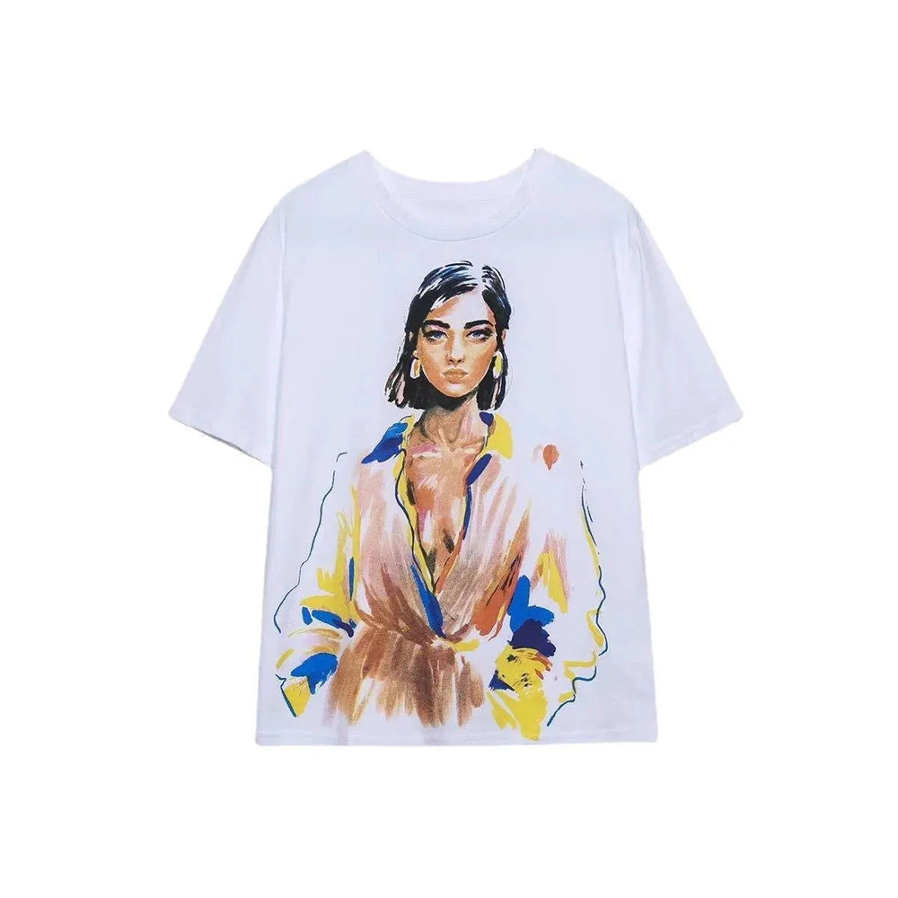 Levoire | t-shirt imprimé à manches courtes pour femmes
