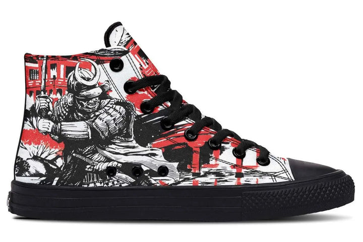 Levoire | Sneaker haute en toile imprimée – Style unique et confort garanti