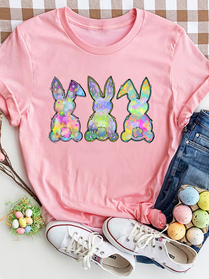 Levoire | Rabbit Col rond T-shirt à manches courtes Poskipuna Rose pâle