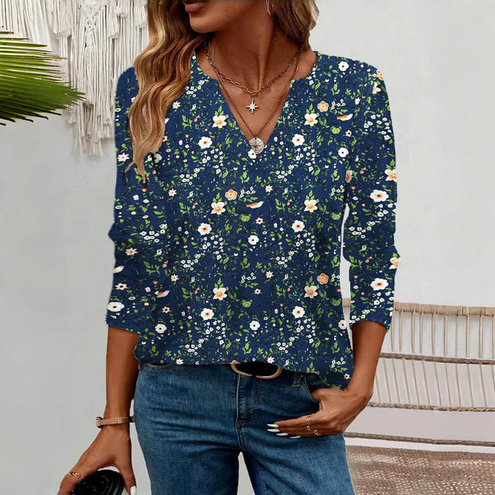 Levoire | Shirt Décontractée À Imprimé Floral Multicolore