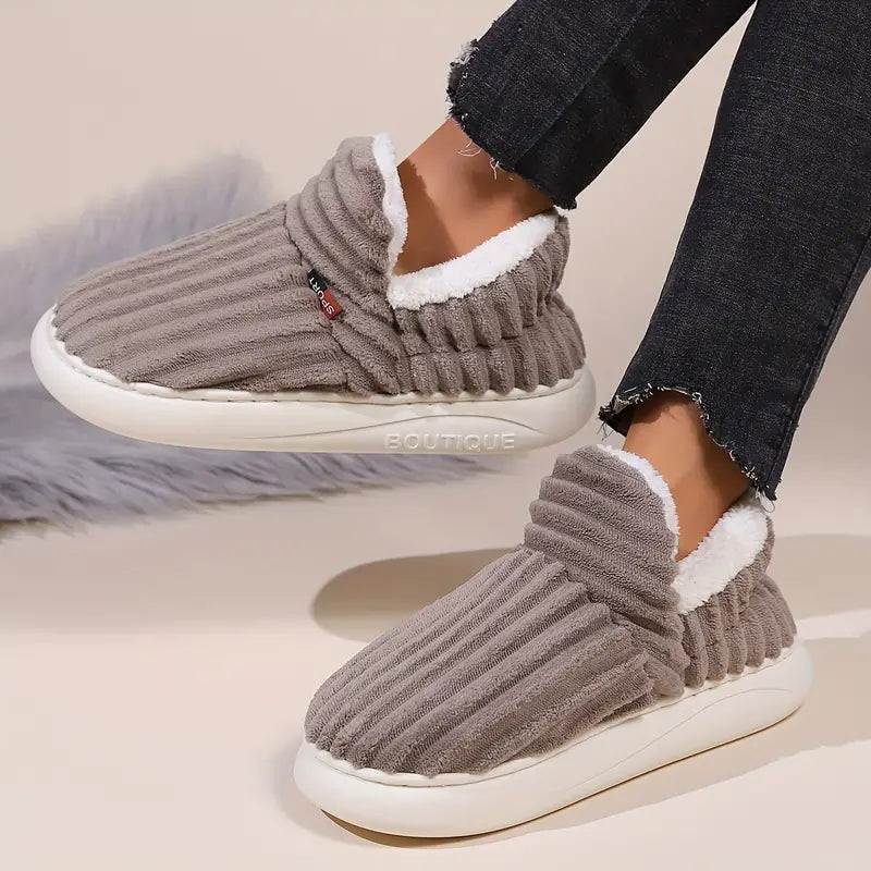 Levoire | Chaussures Velours Chaudes Antidérapantes Braun