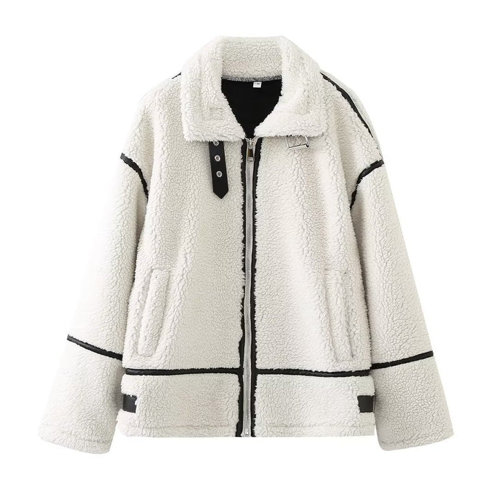 Levoire | Veste Teddy Aviateur Blanc
