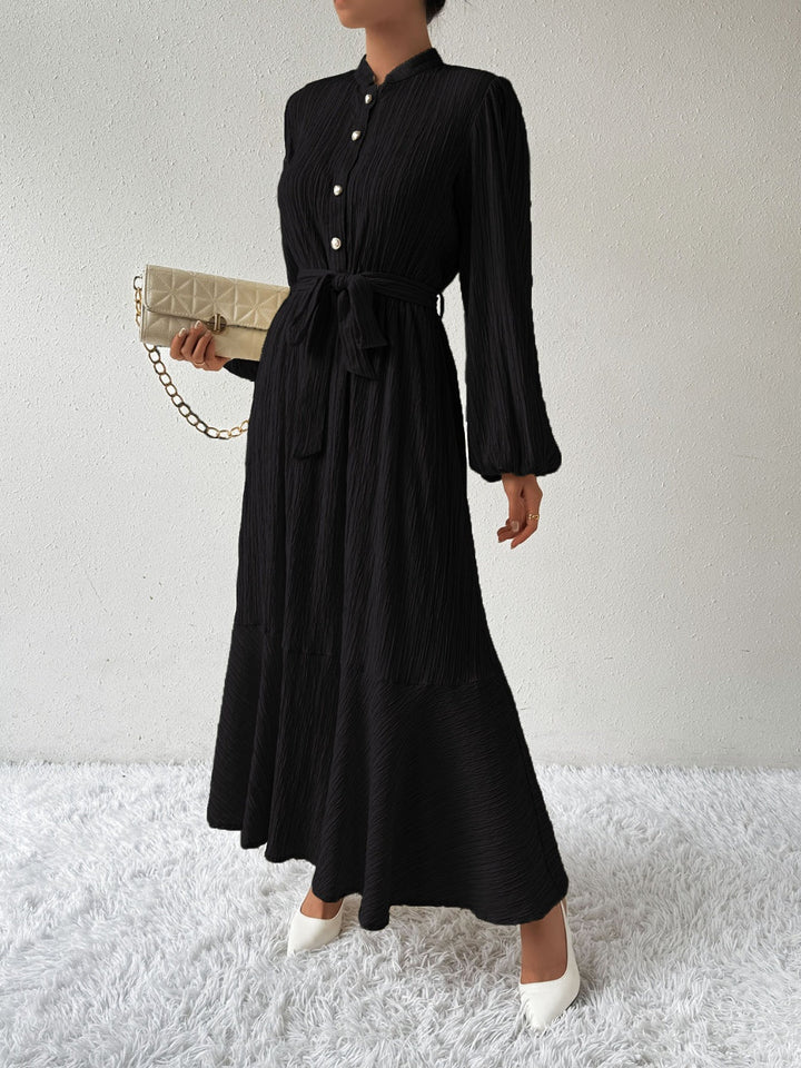 Levoire | Robe À Manches Longues Et Ceinture À Nœuds