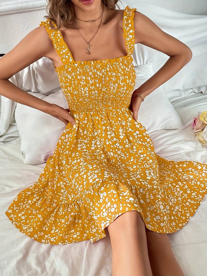 Levoire | Robe Débardeur Dos Nu Avec Bord Froncé